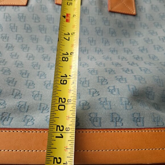 Vintage Light Blue Dooney and Bourke Shoulder/Tote Bag - Picture 11 of 14